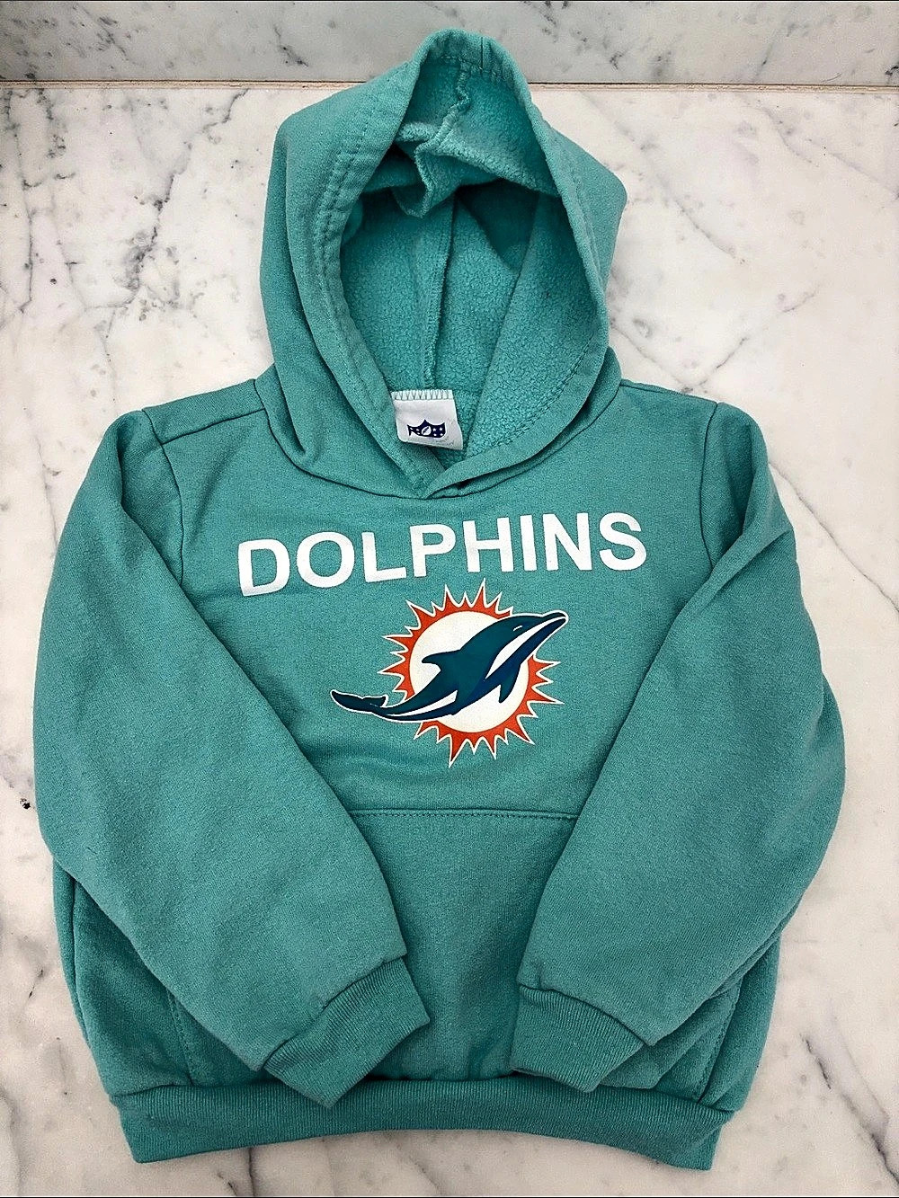 NFL Miami Dolphins Toddler Fleece Hoodie Blue & Green Baby 3T